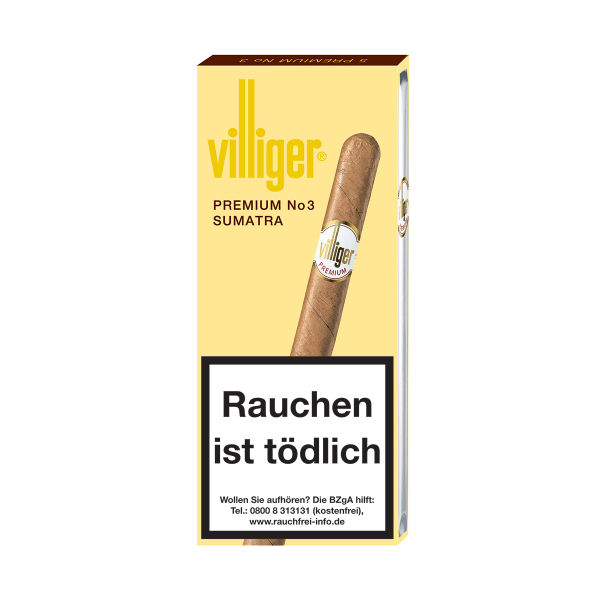 Villiger Zigarillos Premium No. 3 Sumatra 5er Schachtel