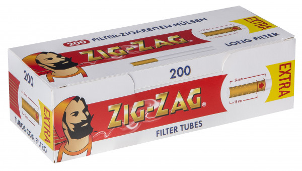 Zig Zag Filterhülsen 200 Stück Packung