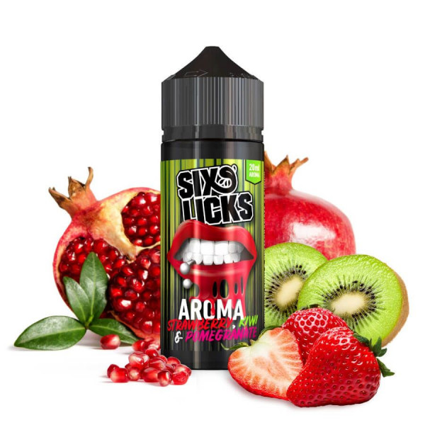 Six Licks Aroma Strawberry, Kiwi & Pomegranate