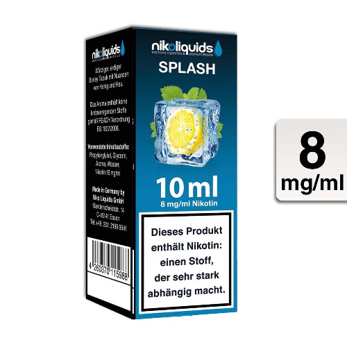 E-Liquid NIKOLIQUIDS Splash 8 mg