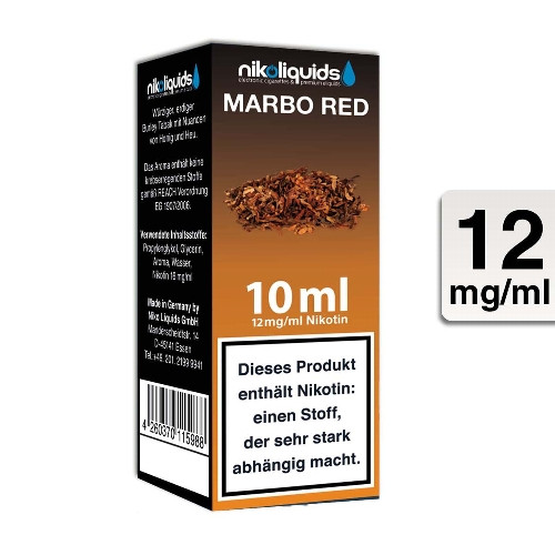 E-Liquid Nikoliquids Marbo Red 12 mg 70 Pg 30 Vg