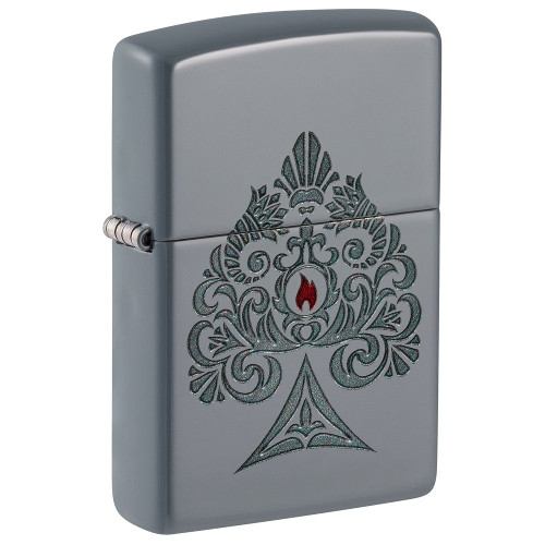 Zippo flat grey Ace Design